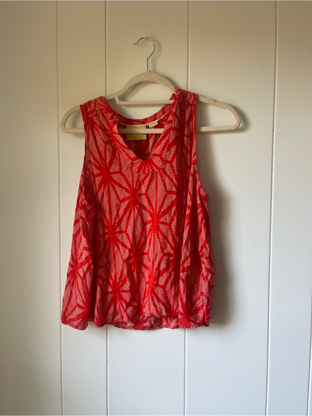 Maeve Red Starburst Print Sleeveless Camisole